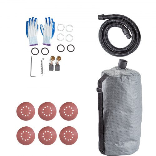 Electric Drywall Sander with LED Strip Light, Foldable Sheetrock Sander with Vacuum Bag, Variable Speed & Telescopic