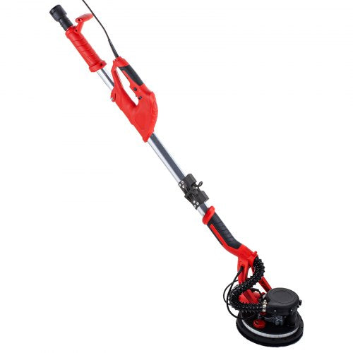 Electric Drywall Sander with LED Strip Light, Foldable Sheetrock Sander with Vacuum Bag, Variable Speed & Telescopic