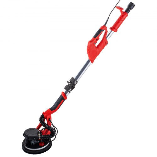 Electric Drywall Sander with LED Strip Light, Foldable Sheetrock Sander with Vacuum Bag, Variable Speed & Telescopic