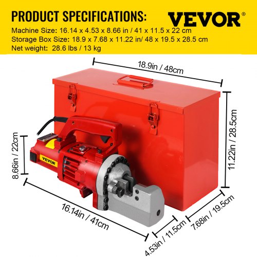 Electric Rebar Cutter, Portable Hydraulic Steel Bar Cutter for Rebar, Fast Cut Time, Industrial-Grade Rebar Cutting Tool