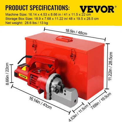 Electric Rebar Cutter, Portable Hydraulic Steel Bar Cutter for Rebar, Fast Cut Time, Industrial-Grade Rebar Cutting Tool