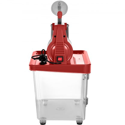 Commercial Ice Crusher, Dual Blade Stainless Steel Snow Cone Machine for Restaurants, Bars, and Home Use