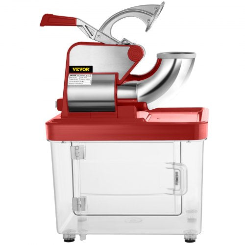 Commercial Ice Crusher, Dual Blade Stainless Steel Snow Cone Machine for Restaurants, Bars, and Home Use