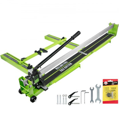 Manual Tile Cutter Hand Tool, Heavy-Duty Tile Cutting Machine w/ Laser Guide & Spare Cutter, Precision Porcelain Ceramic