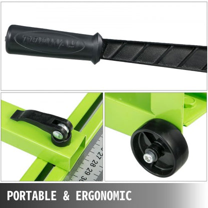 Tile Cutter Manual Tile Cutting Machine, All-Steel Frame Porcelain Ceramic Tile Cutter w/ Laser Guide, Bonus Cutter