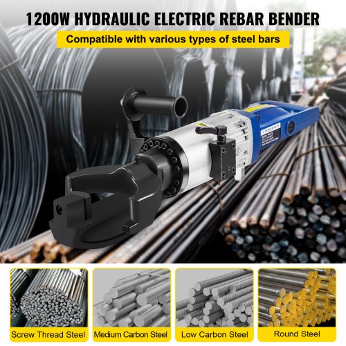22mm Electric Rebar Bender 1200W Hydraulic Handheld Bender For Steel Rods  Rebars  090 Bending In 5 2