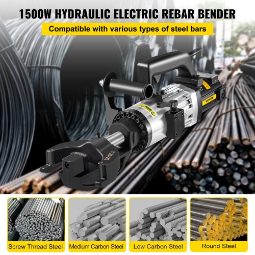 15 KW Electric Rebar Bender 1 25 Mm Hydraulic HandHeld Steel Bender  Bends Rebar In 5 Seconds 2