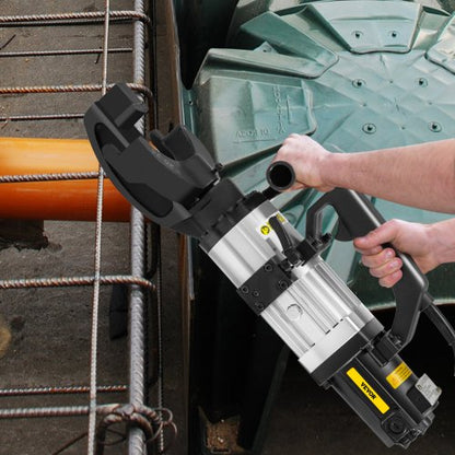 1.5 KW Electric Rebar Bender, 1" (25 mm) Hydraulic Hand-Held Steel Bender | Bends Rebar in 5 Seconds