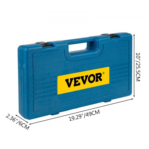 1/2" Drive Impact Socket Set, 26-Piece Metric Deep 6-Point Sockets (10mm-36mm) - Cr-V Alloy Steel with Storage Cage