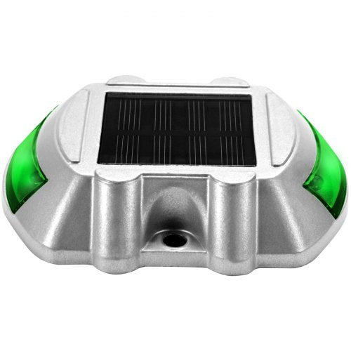 Solar Deck Lights Waterproof 4Pack Wireless Dock Lights With 6 Bright Green LEDs For Path Garden Wa 8