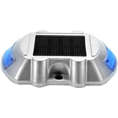 Solar Dock Lights 24Pack UltraBright Blue LED Pathway Markers For Driveway Sidewalk  Steps 8