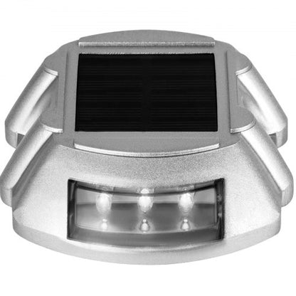 24Pack Solar Driveway Lights Bright White Waterproof Wireless Dock Lights With 6 LEDs For Path Gard 7