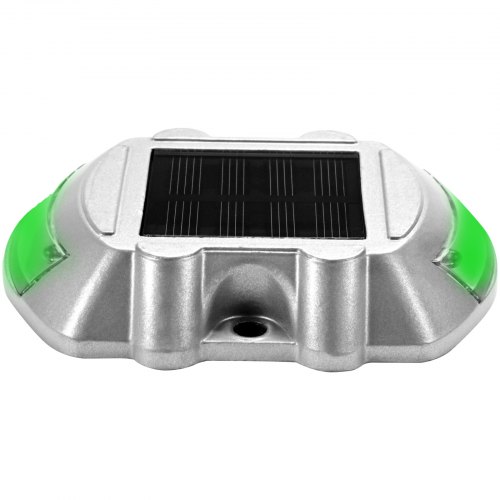 8Pack Solar Deck Lights Waterproof Wireless Dock Lights With 6 Bright Green LEDs For Pathway Drivew 8