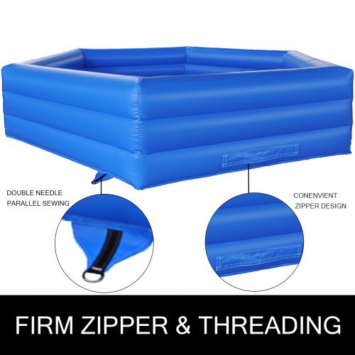 15 ft Inflatable Gaga Ball Pit with Electric Air Pump, Fast-Setup Gagaball Court for Outdoor & Indoor Family Fun