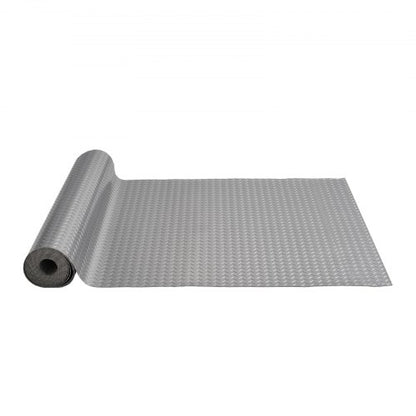49x19ft AntiSlip Vinyl Garage Flooring Roll Diamond Texture Gray Garage Mat For Under Car Gyms  Tra 1
