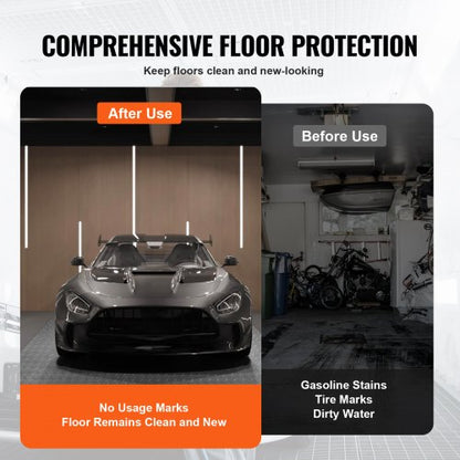 49x19ft AntiSlip Vinyl Garage Flooring Roll Diamond Texture Gray Garage Mat For Under Car Gyms  Tra 6