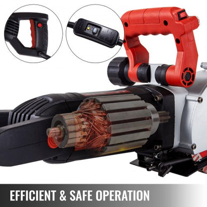 4800W Wall Groove Cutting Machine 2 Cutting Depth 63 Saw Blades Dustless OneTime Forming For Concre 5