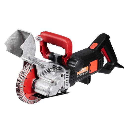 4800W Wall Groove Cutting Machine 2 Cutting Depth 63 Saw Blades Dustless OneTime Forming For Concre 9