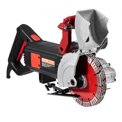4800W Wall Groove Cutting Machine 2 Cutting Depth 63 Saw Blades Dustless OneTime Forming For Concre 10