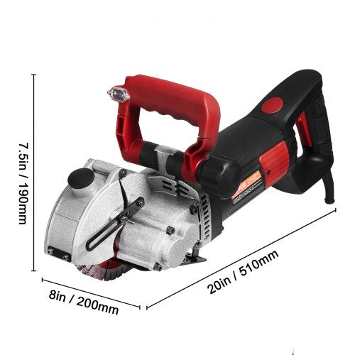 HeavyDuty Wall Slotting Machine 8 Saw Blades 6200rMin 5 Diameter For Precision Grooving With 41mm C 8