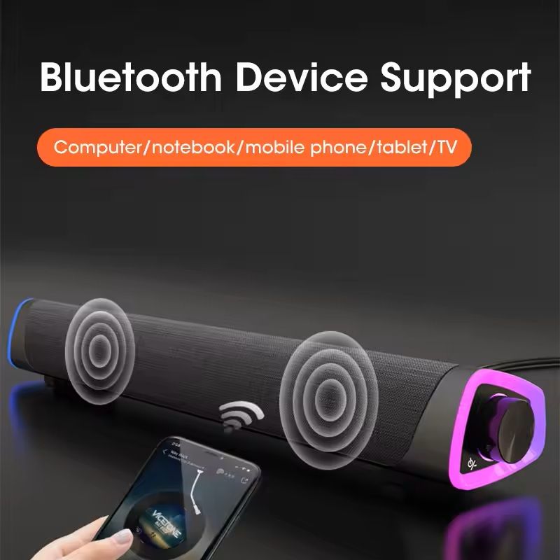 Bluetooth Computer Speaker Bar Stereo Subwoofer Soundbar 3