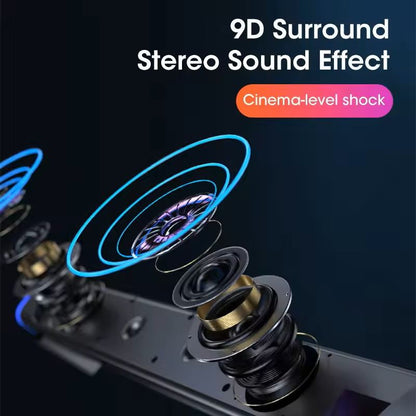Bluetooth Computer Speaker Bar Stereo Subwoofer Soundbar 4