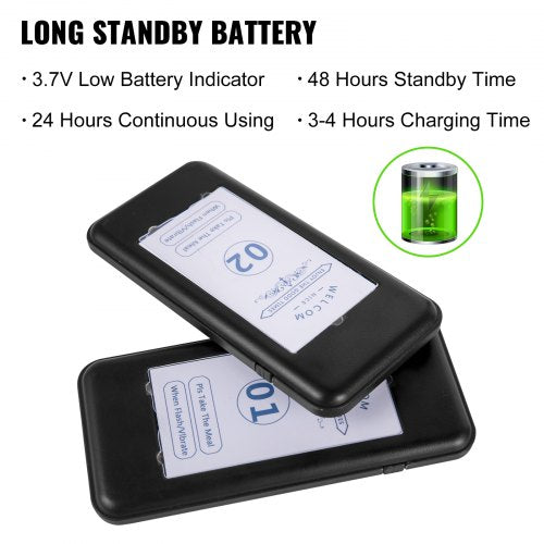 20-Pager Wireless Restaurant Paging System, F103 Model with Touch Keyboard, 500m Range & Rechargeable Batteries