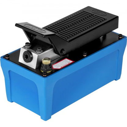 10000 PSI Air Over Hydraulic Pump FootActuated Industrial Pump With 656ft Hose  12 Gal Reservoir Fo 8