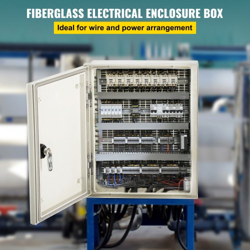 HeavyDuty Fiberglass Electrical Box 12x10x6 IP66 Rated Weatherproof Enclosure With Locking Hinge  G 2