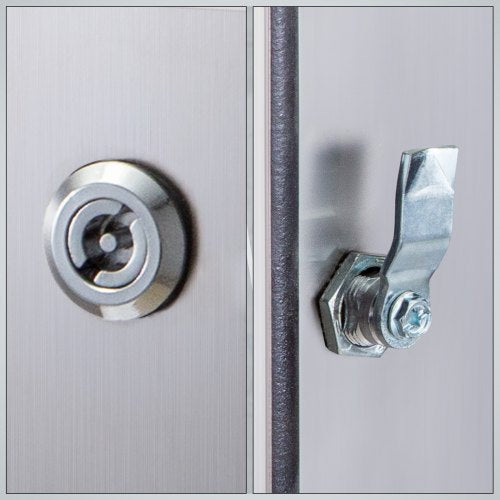 304 Stainless Steel Electrical Box 16x12x8 Heavy Duty NEMA 4X IP66 Enclosure With Reinforced Lock 3