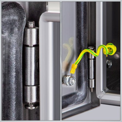 304 Stainless Steel Electrical Box 16x12x8 Heavy Duty NEMA 4X IP66 Enclosure With Reinforced Lock 4