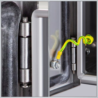 304 Stainless Steel Electrical Box 16x12x8 Heavy Duty NEMA 4X IP66 Enclosure With Reinforced Lock 4