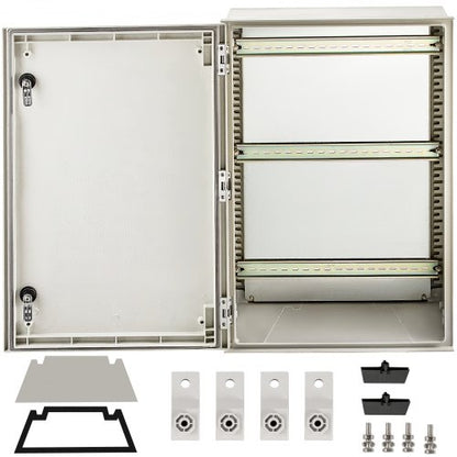HeavyDuty Fiberglass Electrical Box 60x40x23 Cm NEMA 4X Rated IP66 Waterproof Enclosure With Reinfo 1