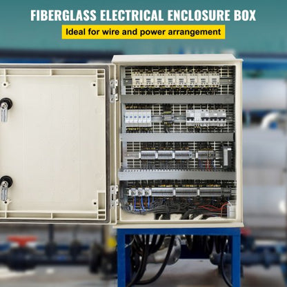 HeavyDuty 16 X 12 X 8 Inch NEMA 4X Fiberglass Electrical Junction Box IP66 Waterproof Dustproof Ste 2