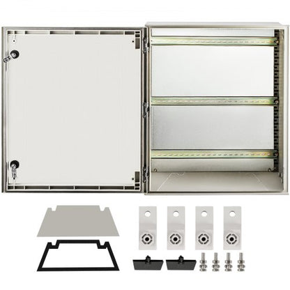 24" x 20" x 9" NEMA 4X Fiberglass Electrical Box, IP66 Waterproof & Dustproof Outdoor/Indoor Junction Box