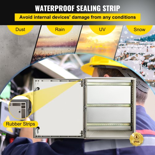 24 X 20 X 9 NEMA 4X Fiberglass Electrical Box IP66 Waterproof  Dustproof OutdoorIndoor Junction Box 4