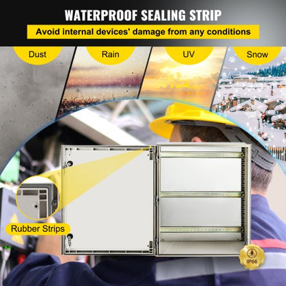 24 X 20 X 9 NEMA 4X Fiberglass Electrical Box IP66 Waterproof  Dustproof OutdoorIndoor Junction Box 4