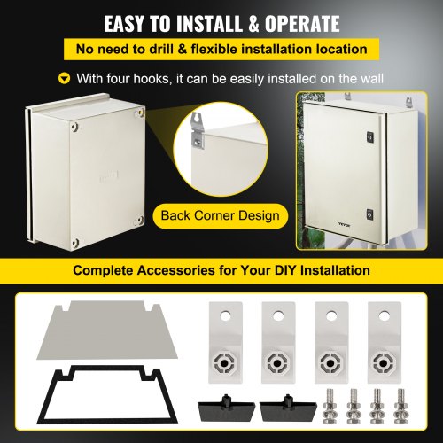 HeavyDuty 197 X 157 X 79 Inch NEMA 4X Fiberglass Junction Box IP66 Waterproof Dustproof Hinged Elec 7