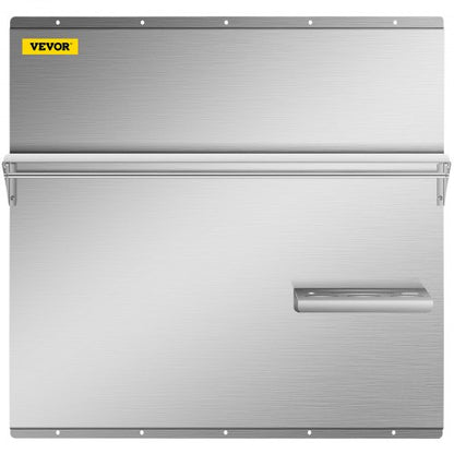 Stainless Steel Range Hood Backsplash 30 X 307 Inch Wall Shield With Storage Shelf Knife Holder  Ho 8