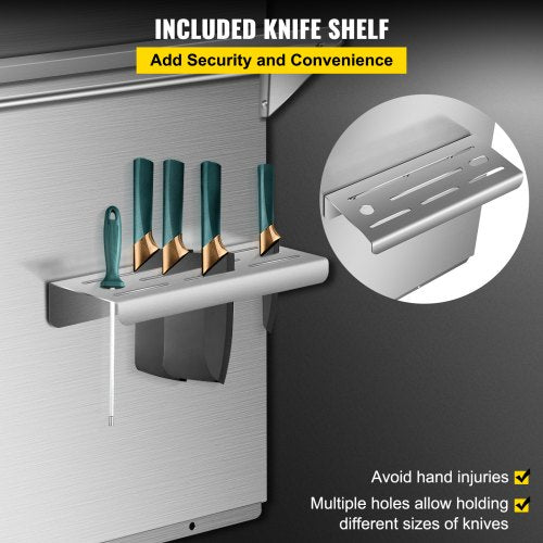 36 X 307 Stainless Steel Backsplash For Range Hood Silver Splash Plate With Builtin Storage Shelf   6