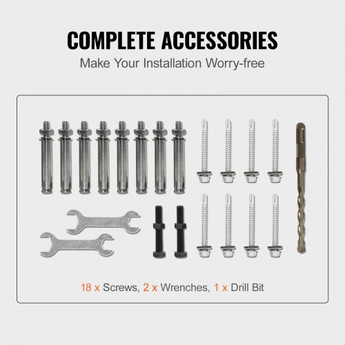Flexible Wrought Iron Handrail for Outdoor Steps, Black Transitional Stair Railing for Concrete Steps or Wooden Stairs