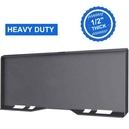 Heavy-Duty Skid Steer Attachment Plate, Thick Steel Quick Attach Mounting Plate for Tractors & Loaders with Welding Rods