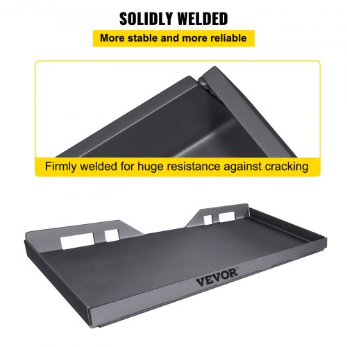Heavy-Duty Skid Steer Attachment Plate, Thick Steel Quick Attach Mounting Plate for Tractors & Loaders with Welding Rods