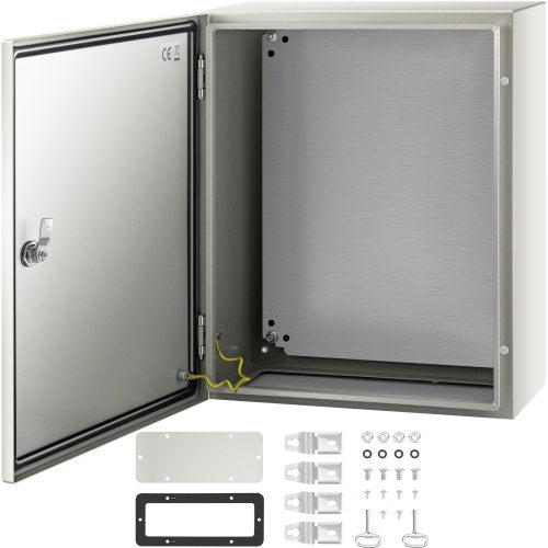 NEMA Steel Enclosure, Heavy-Duty IP Waterproof Electrical Box with Mounting Plate for Outdoor/Indoor Installations