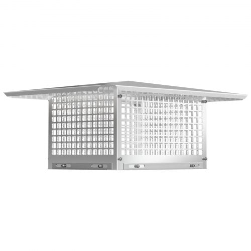Stainless Steel Chimney Cap, Adjustable Flue Cover with Mesh Screen, Bolts & Screws, Outdoor Fireplace Spark Arrestor