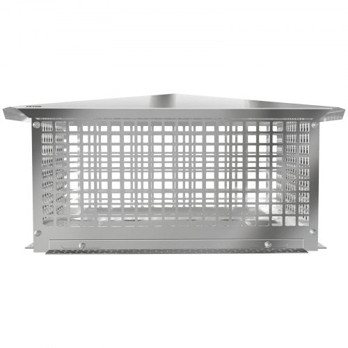 Stainless Steel Chimney Cap, Flue Cover with Bolts & Screws, Adjustable Spark Arrestor for Masonry & Clay Tile Fireplace