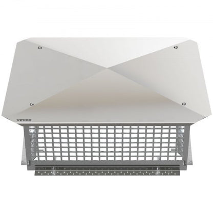 Stainless Steel Chimney Cap, Flue Cover with Bolts & Screws, Adjustable Spark Arrestor for Masonry & Clay Tile Fireplace
