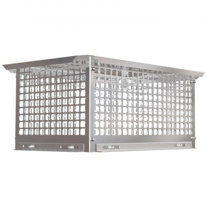 Stainless Steel Chimney Cap, Flue Cover with Bolts & Screws, Adjustable Spark Arrestor for Masonry & Clay Tile Fireplace