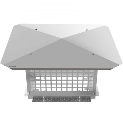 Stainless Steel Chimney Cap, Flue Caps with Adjustable Bolts, Durable Mesh Fireplace Chimney Cover, Weatherproof Spark