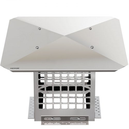 Flue Caps, Stainless Steel Chimney Cover with Bolts & Screws, Adjustable Mesh Spark Arrestor for Outdoor Fireplace